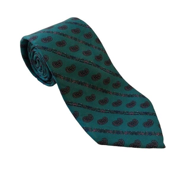 Christian Dior 100% Silk Paisley Tie - Picture 1 of 4
